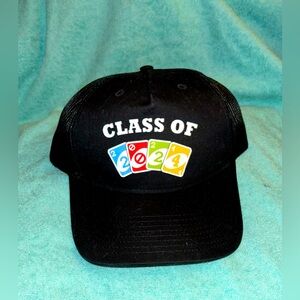 New Class of 2024 Black Mesh Strap Back Adjustable Trucker Hat